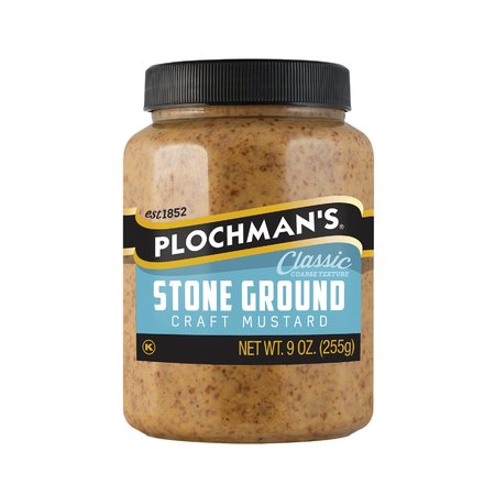 PLOCHMANS 9 oz Stone Ground Mustard STONEGRNDJAR9